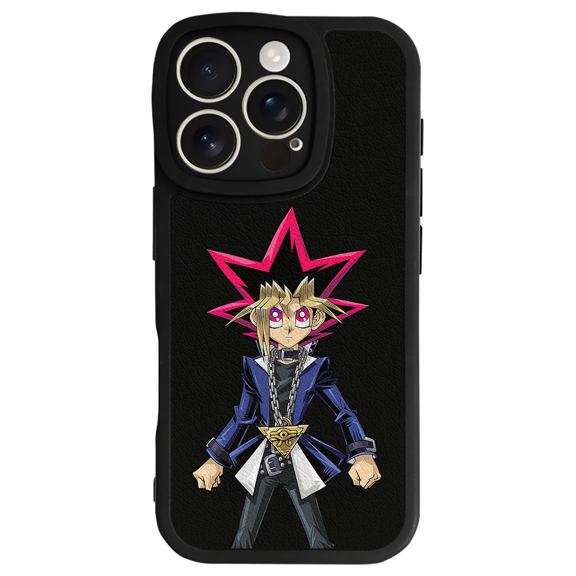 遊☆戯☆王 Yu-Gi-Oh! 【iPhone 16シリーズ対応】シリコンスマホケース（レザー調） 材質：シリコン